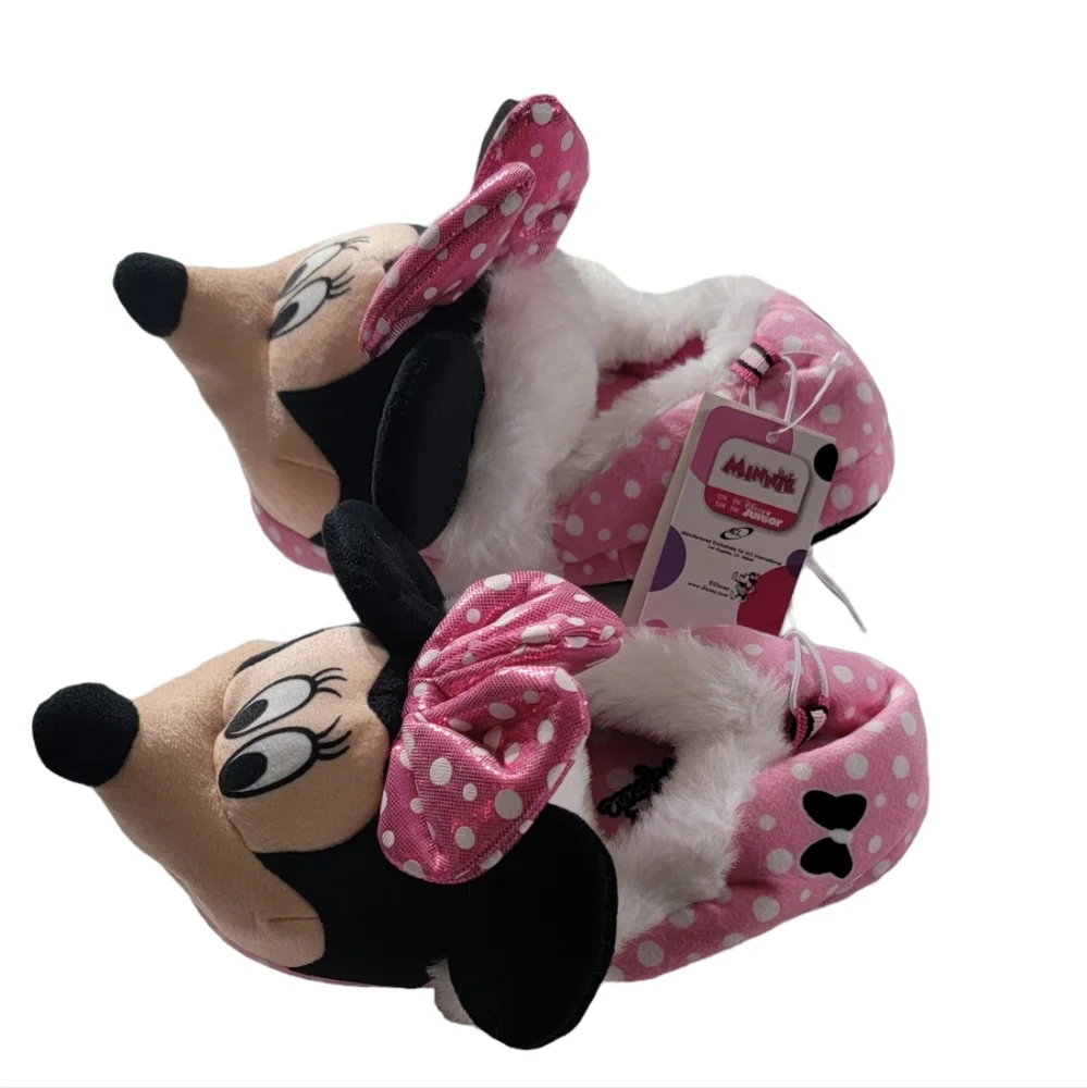 MINNIE MOUSE - DISNEY - GIRL'S PINK SLIPPERS